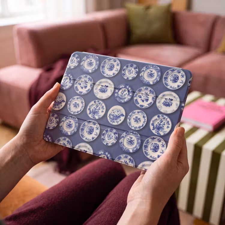 iPad hoes - Borden - Floraal - Blauw — 4
