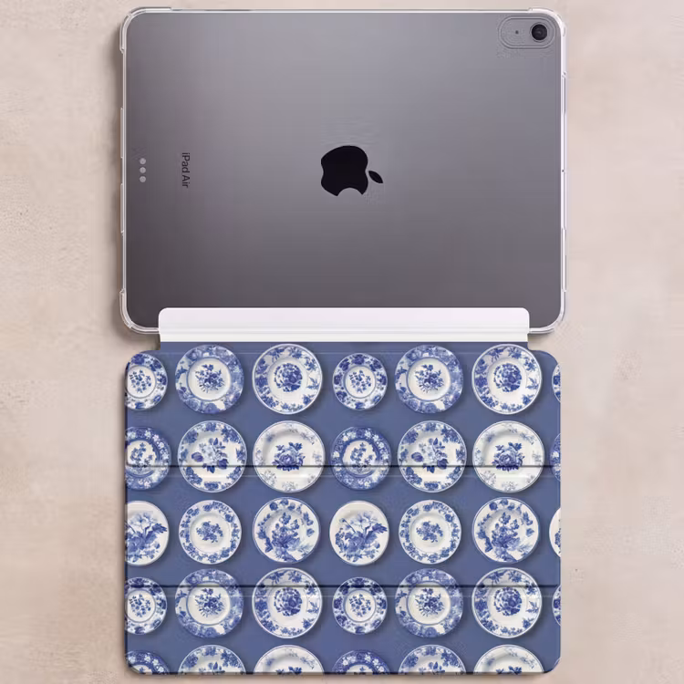 iPad hoes - Borden - Floraal - Blauw — 6