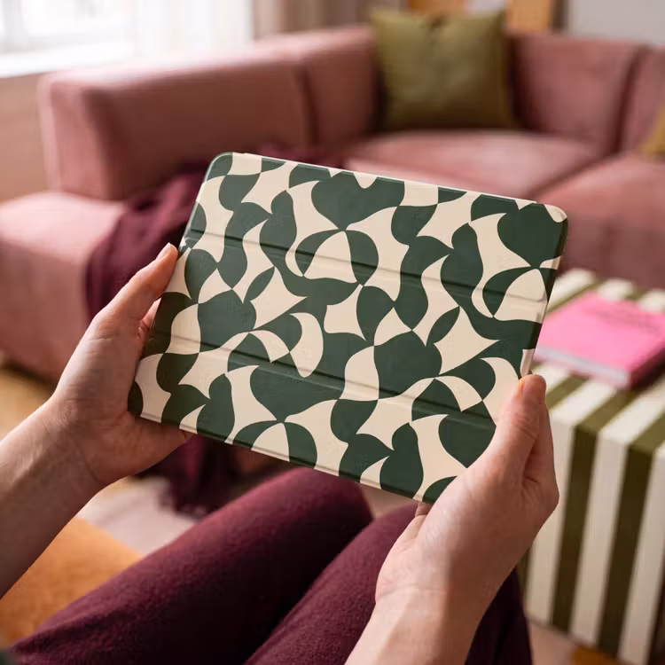 iPad hoes - Groen - Organische vlakken - Crème — 4