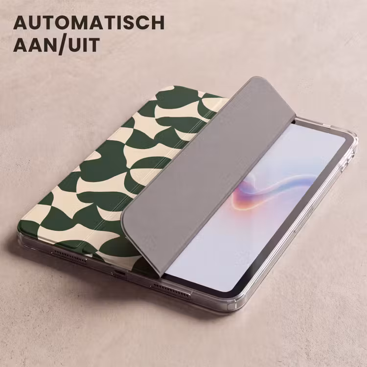 iPad hoes - Groen - Organische vlakken - Crème — 5