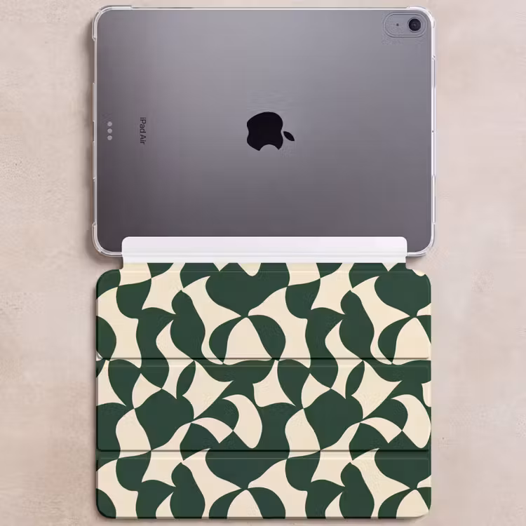 iPad hoes - Groen - Organische vlakken - Crème — 6