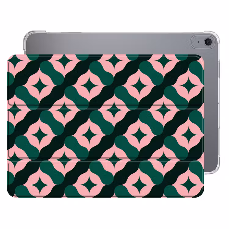 iPad hoes - Groen - Roze - Retro - Sterren — 1