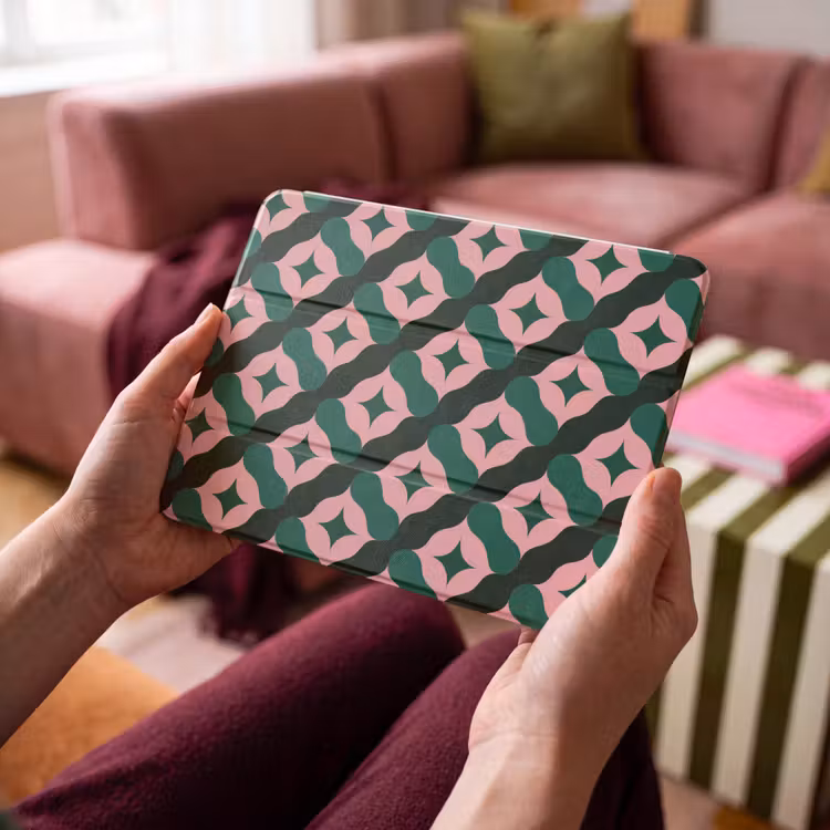 iPad hoes - Groen - Roze - Retro - Sterren — 4
