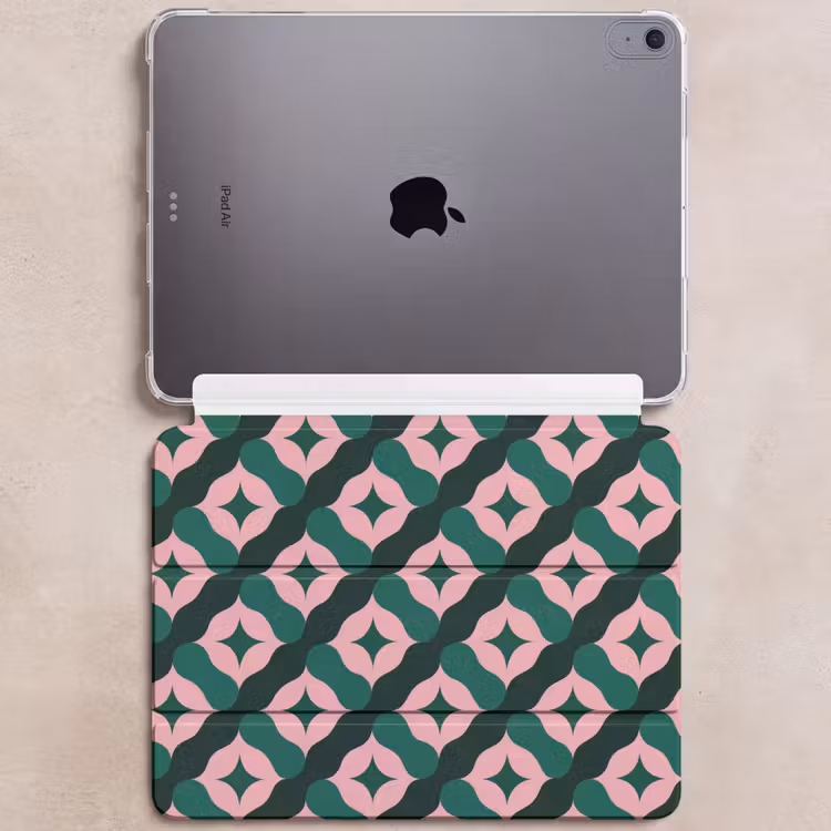 iPad hoes - Groen - Roze - Retro - Sterren — 6