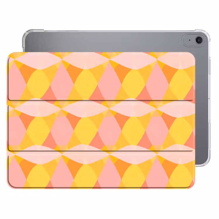 iPad hoes - Kleurrijk - Ruitpatroon - Bladvormen — 1