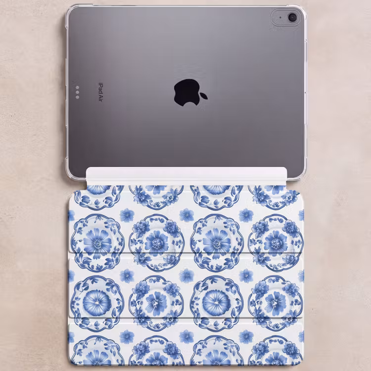 iPad hoes - Sierborden - Bloemen - Blauw — 6
