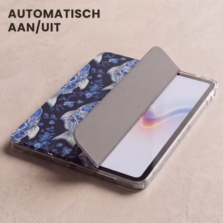 iPad hoes - Vissen - Bloemen - Blauw — 5