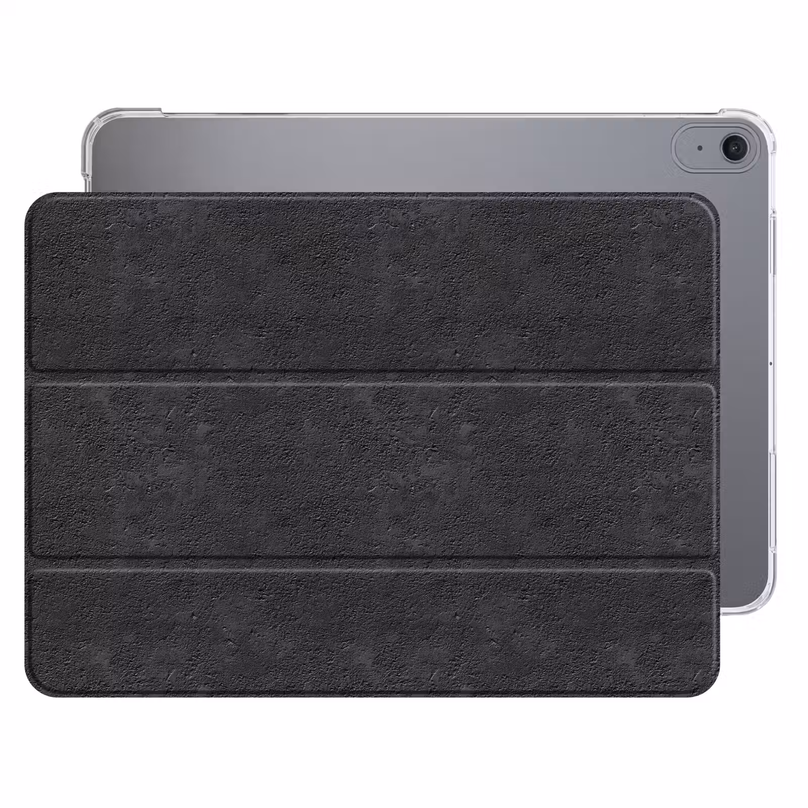 iPad hoes - Donkergrijs - Asfaltstructuur - Ruw — 1