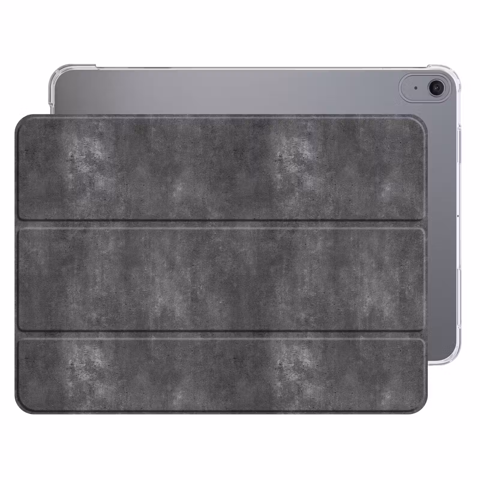 iPad hoes - Donkergrijs - Ruw - Beton — 1