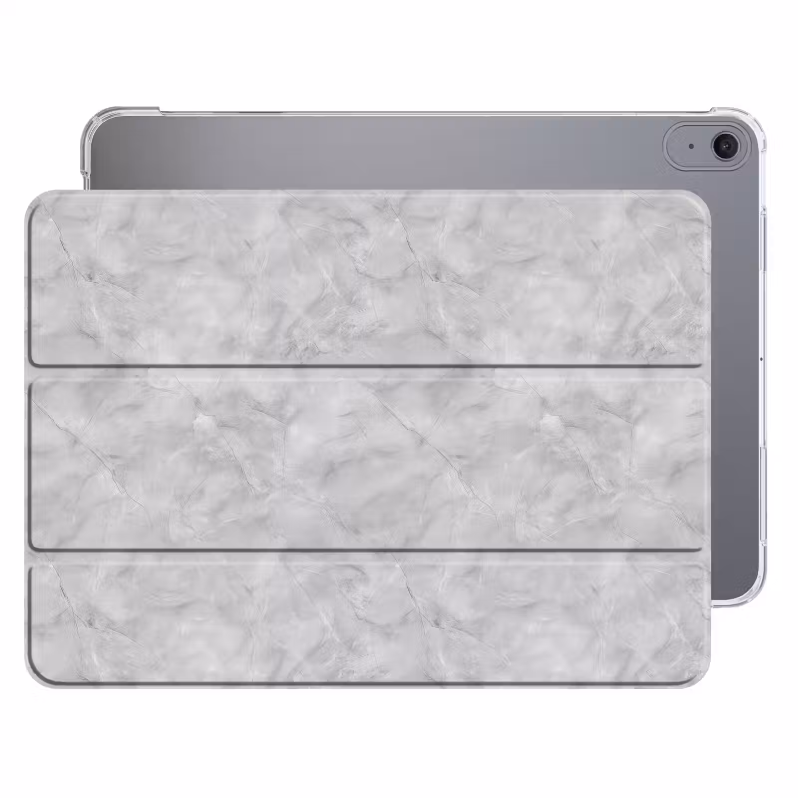 iPad hoes - Grijs - Marmer - Mat — 1