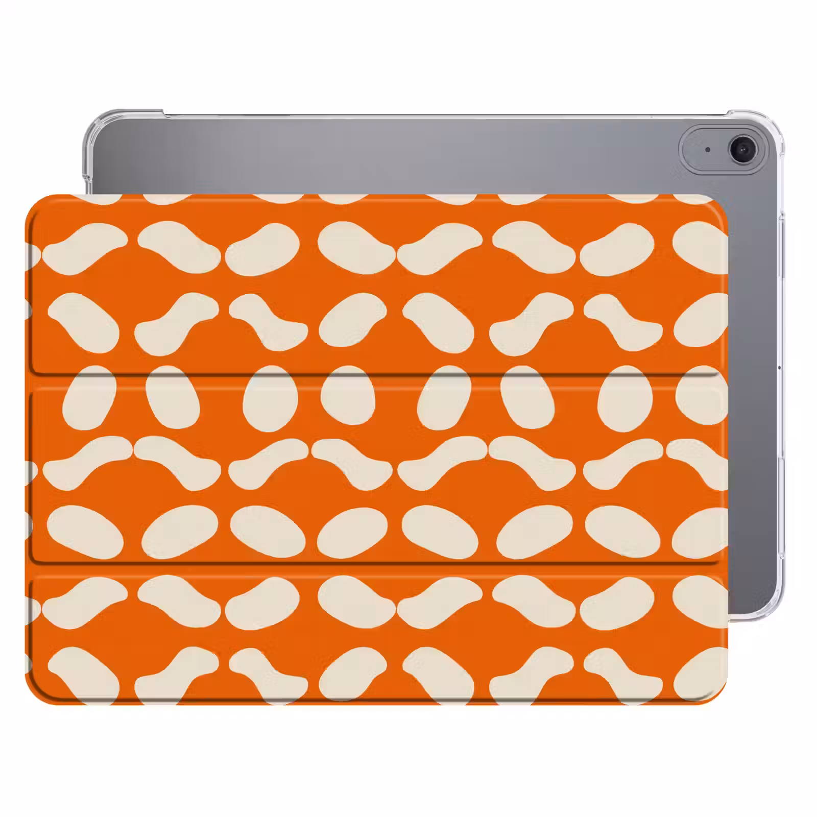 iPad hoes - Oranje - Organische vormen - Wit — 1