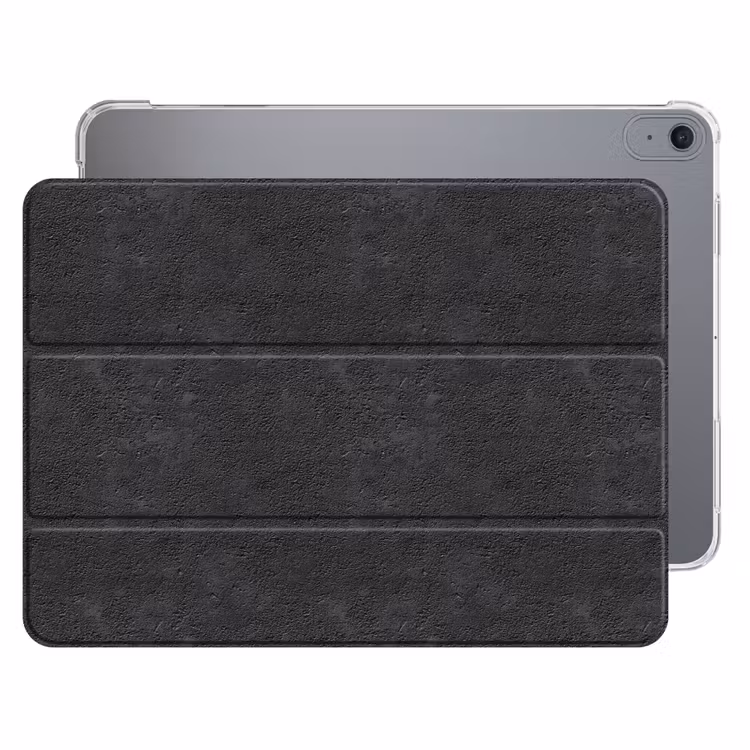iPad hoes - Donkergrijs - Asfaltstructuur - Ruw — 1