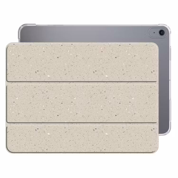 iPad hoes - Lichtbeige - Terrazzo - Grijs — 1