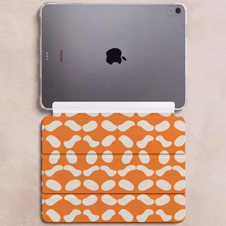 iPad hoes - Oranje - Organische vormen - Wit — 6