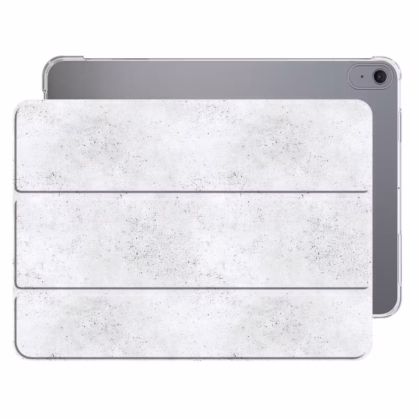 iPad hoes - Lichtgrijs - Betonstructuur - Subtiel — 1