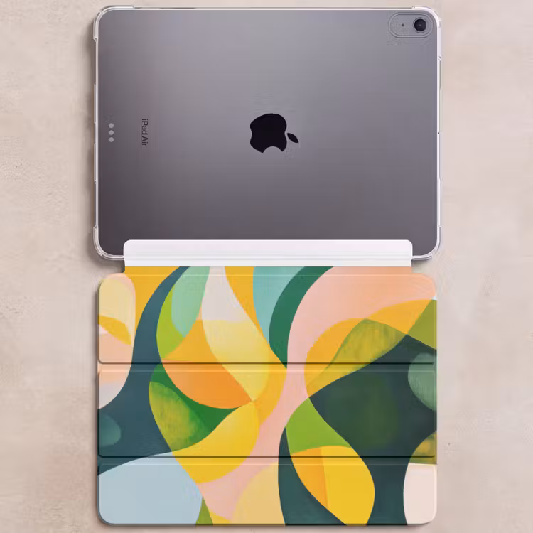 iPad hoes - Abstract - Geel - Roze - Groen — 6