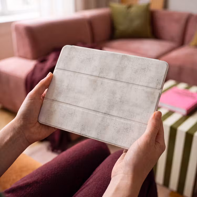 iPad hoes - Grijs - Beton - Verweerd — 4