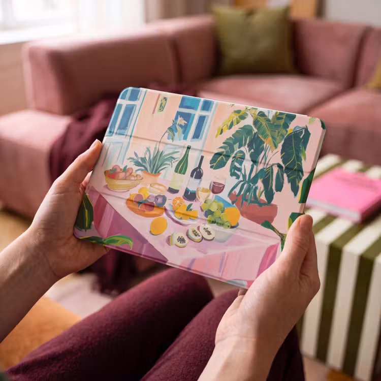 iPad hoes - Tafel - Wijn - Fruit — 4