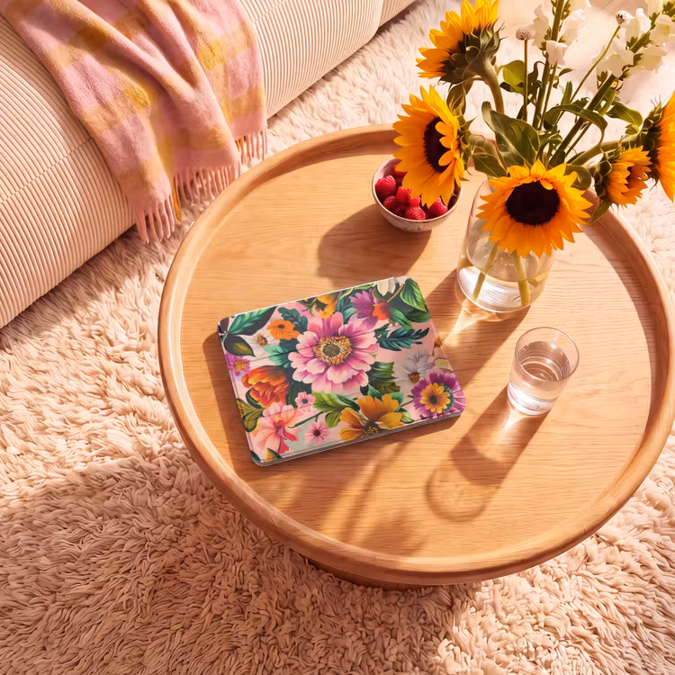 iPad hoes - Bloemen - Kleurrijk - Roze — 2
