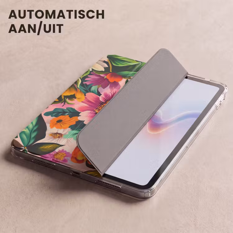 iPad hoes - Bloemen - Kleurrijk - Roze — 5