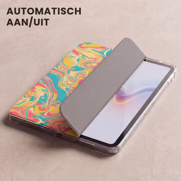 iPad hoes - Geel - Roze - Blauw - Retro — 5