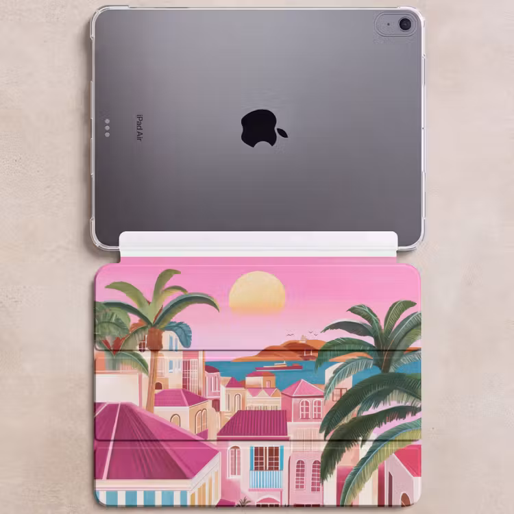iPad hoes - Stad - Roze - Palmbomen — 6