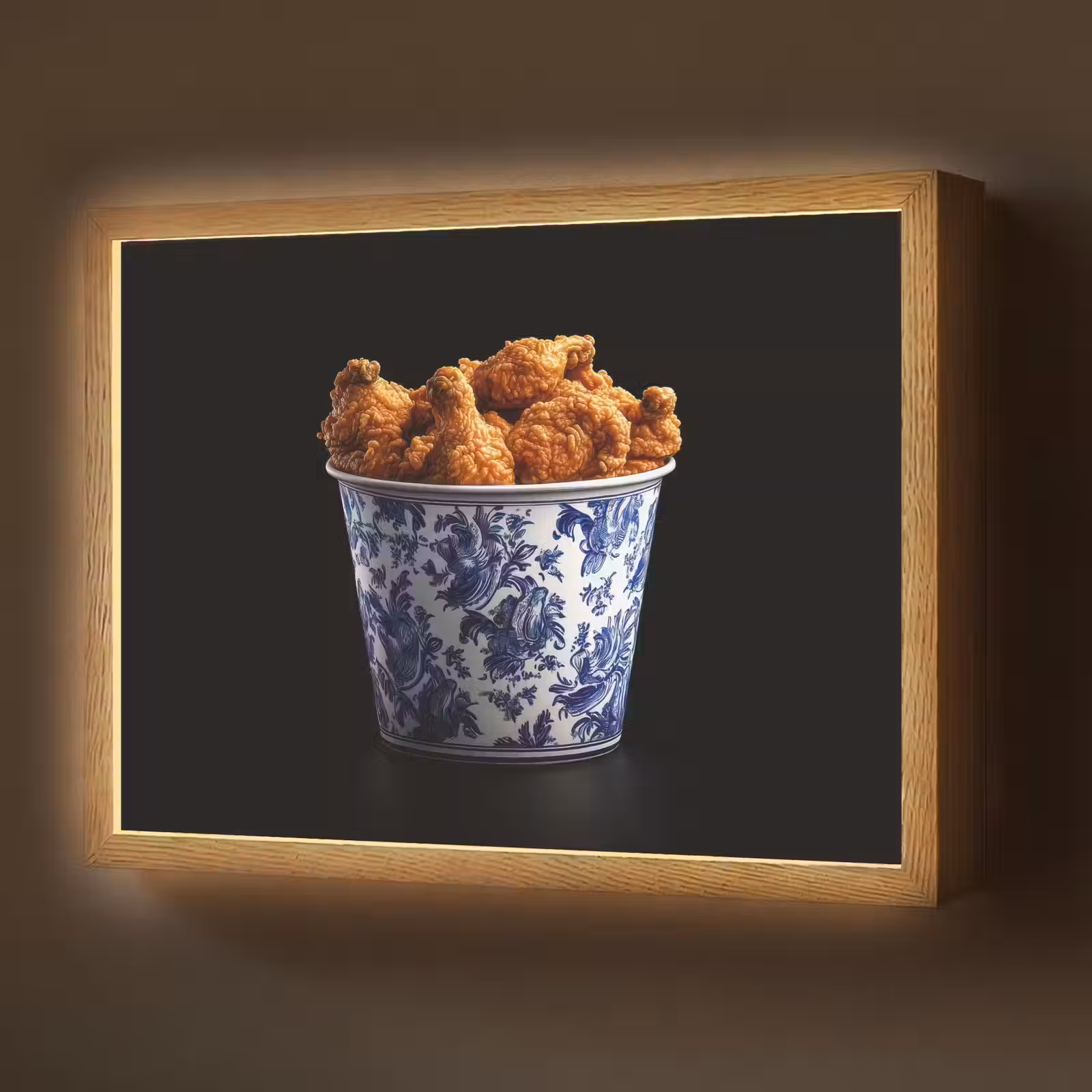 Lightbox - Wandlamp - Kip - Bucket - Delfts blauw - Lekker — 1
