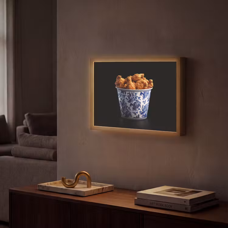 Lightbox - Wandlamp - Kip - Bucket - Delfts blauw - Lekker — 2