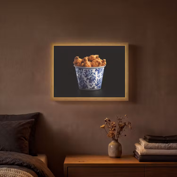 Lightbox - Wandlamp - Kip - Bucket - Delfts blauw - Lekker — 3