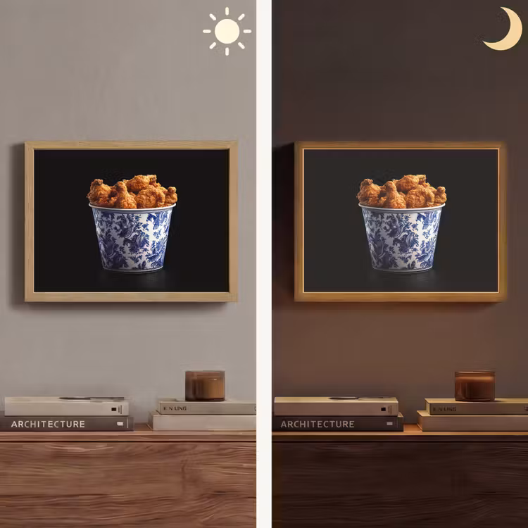 Lightbox - Wandlamp - Kip - Bucket - Delfts blauw - Lekker — 6
