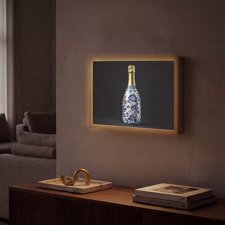 Lightbox - Wandlamp - Champagne - Bloemen - Goud - Chique — 2