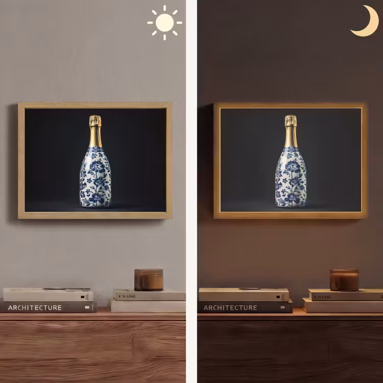 Lightbox - Wandlamp - Champagne - Bloemen - Goud - Chique — 6