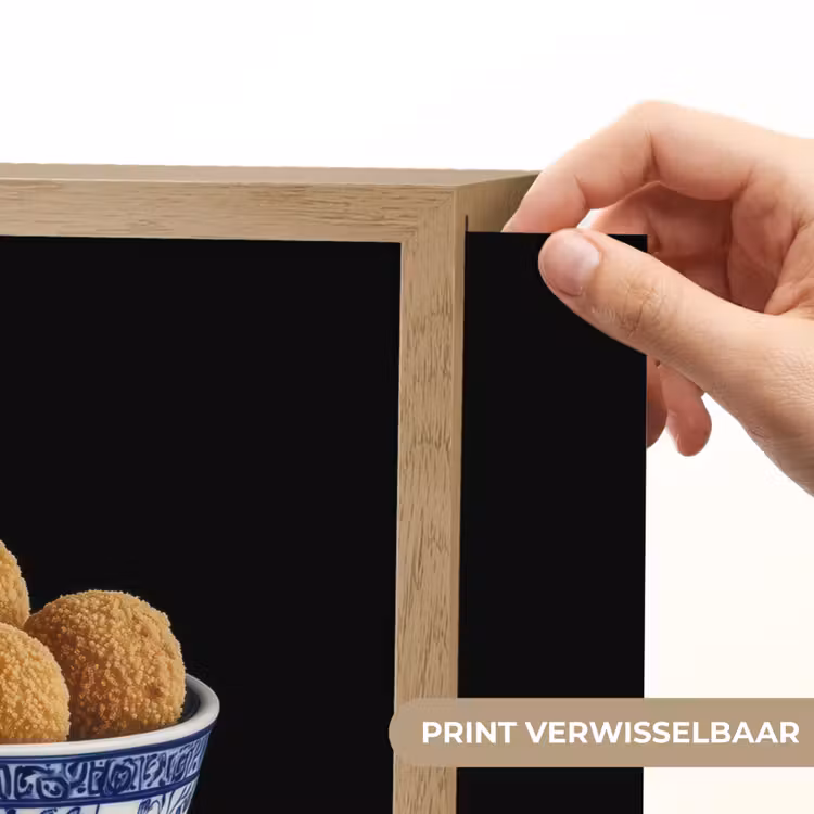 Lightbox - Wandlamp - Delfts blauw - Bitterballen - Holland - Schaal — 5