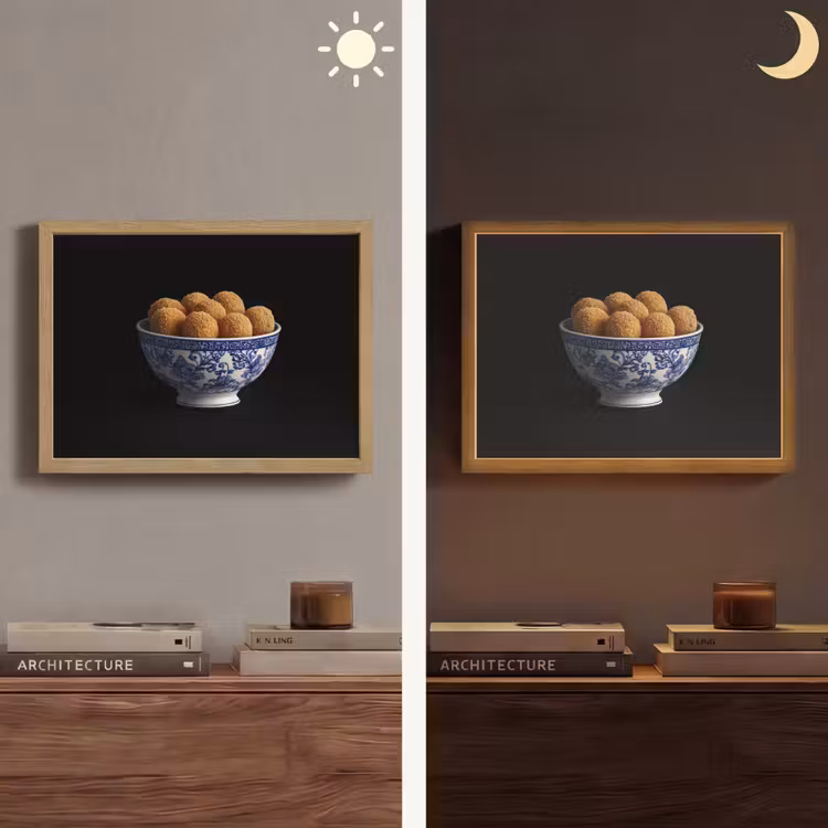 Lightbox - Wandlamp - Delfts blauw - Bitterballen - Holland - Schaal — 6