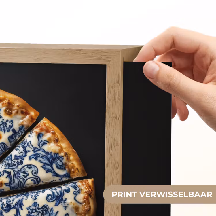 Lightbox - Wandlamp - Pizza - Eten - Delftsblauw — 5