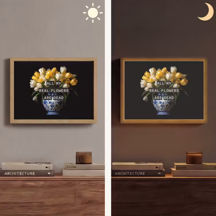 Lightbox - Wandlamp - Quotes - Bloem - Tulp - Geel — 6
