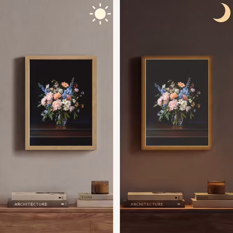 Lightbox - Wandlamp - Pastel - Bloemen - Glazen - Vaas — 5
