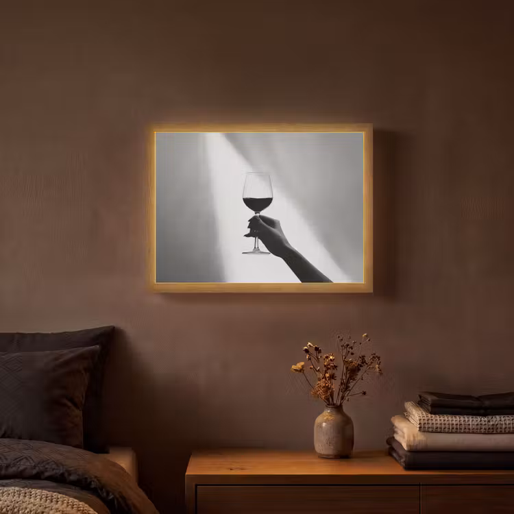 Lightbox - Wandlamp - Lichtinval - Wijn - Rood - Glas — 3