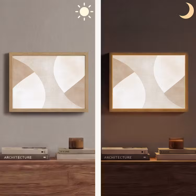 Lightbox - Wandlamp - Bruin - Japandi - Abstract — 6
