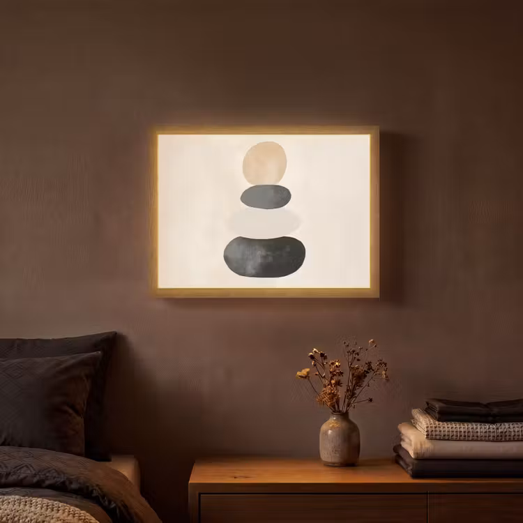 Lightbox - Wandlamp - Japandi - Wabi sabi - Beige — 3