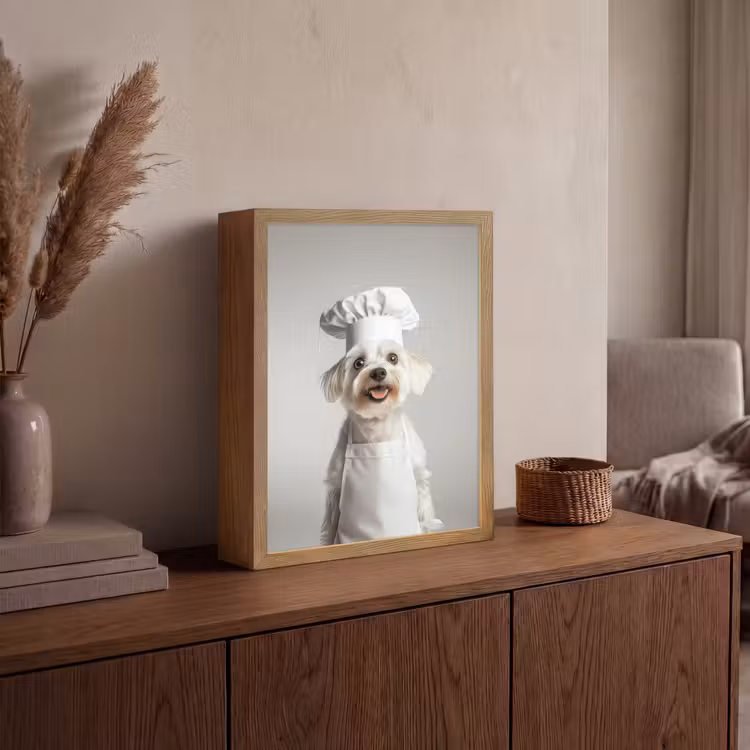 Lightbox - Wandlamp - Hond - Wit - Kok — 4