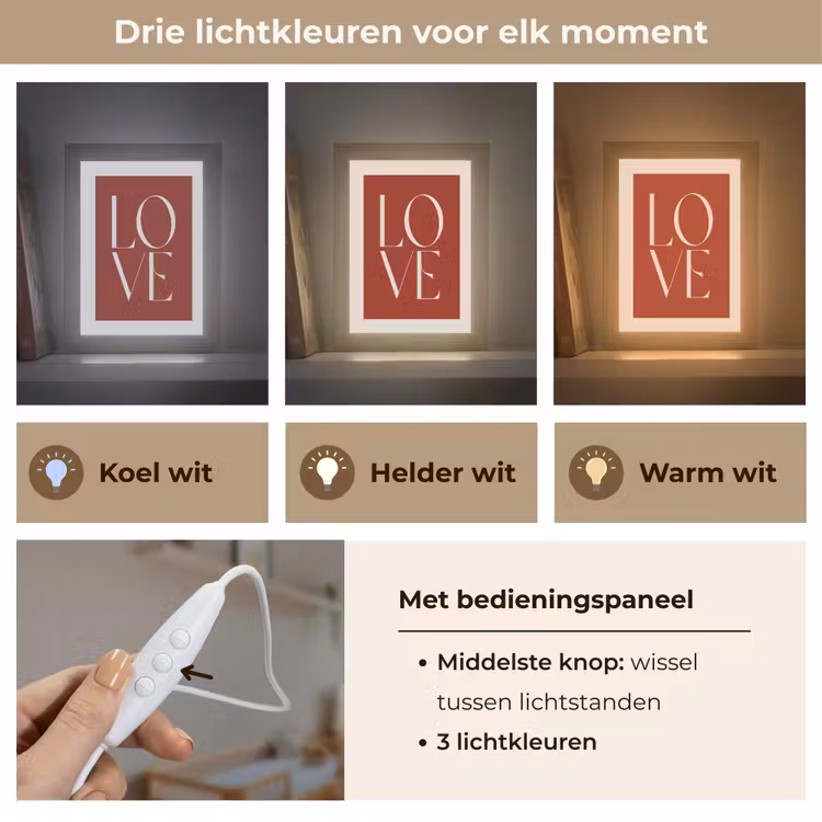 Lightbox - Wandlamp - Love - Rood - Minimalistisch — 5