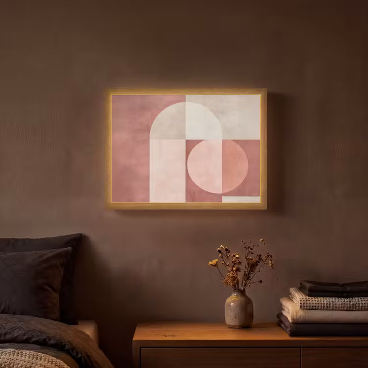 Lightbox - Wandlamp - Figuren - Abstract - Roze — 3