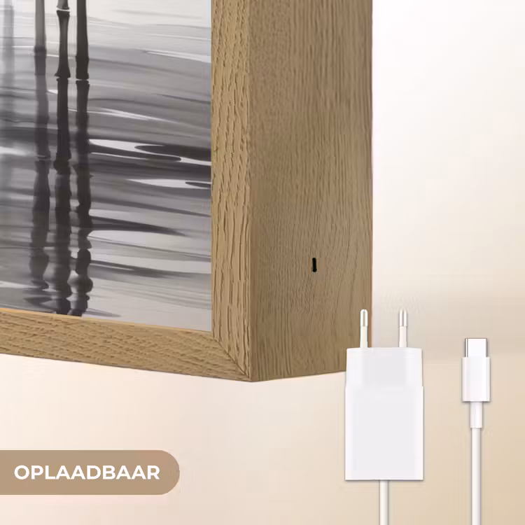 Lightbox - Wandlamp - Bamboestammen - Water - Minimalistisch - Wit — 6