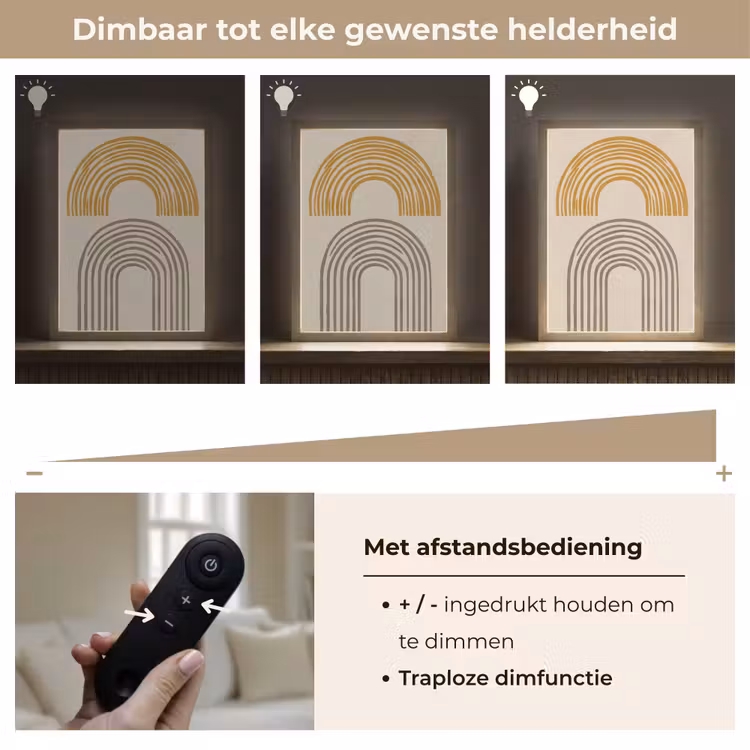 Lightbox - Wandlamp - Bogen - Lijnen - Oranje - Minimalistisch — 8