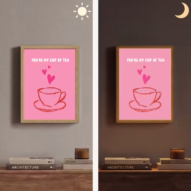 Lightbox - Wandlamp - Thee - Roze - Valentijn - Tekst — 5