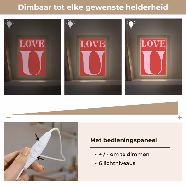 Lightbox - Wandlamp - Rood - Love - Valentijn - Roze — 6