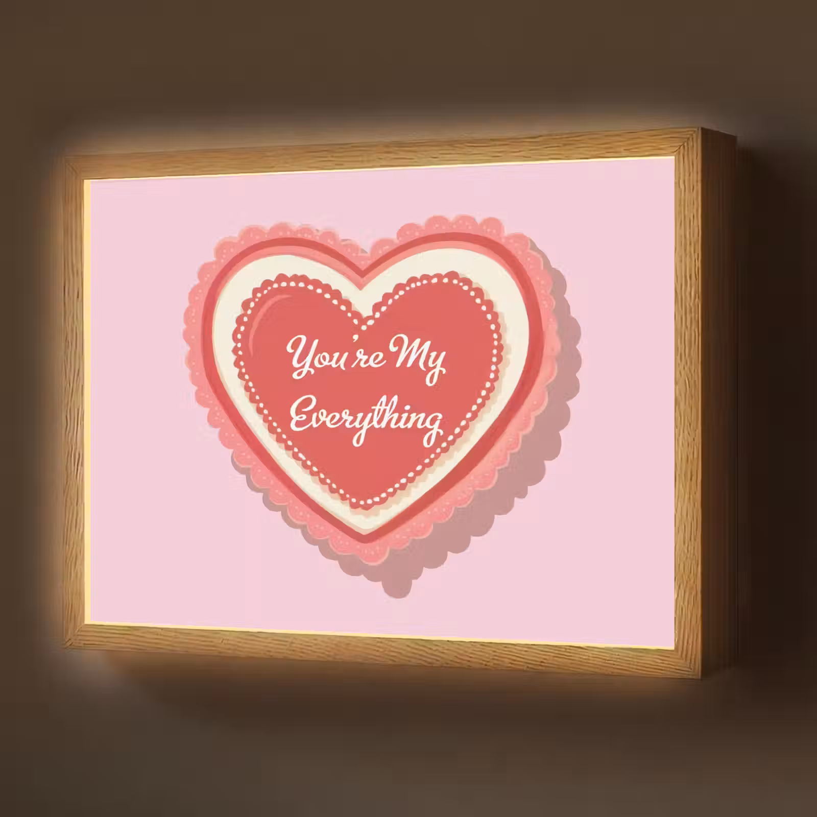 Lightbox - Wandlamp - Liefde - Hart - Valentijn — 1