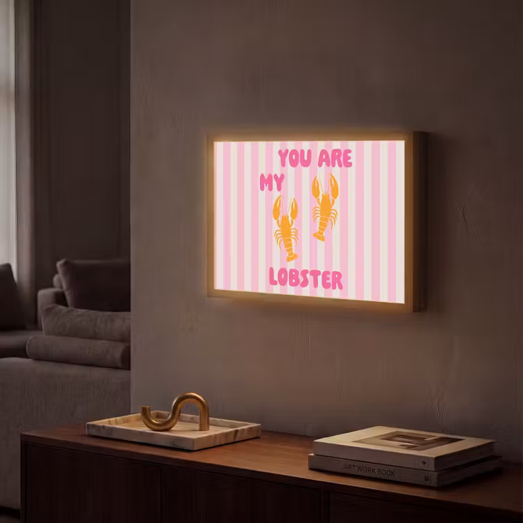Lightbox - Wandlamp - Lobster - Love - Valentijn — 2
