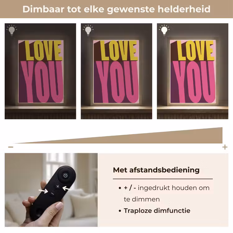 Lightbox - Wandlamp - Love - Tekst - Roze - Valentijn — 8